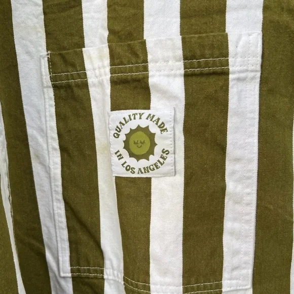 Big Bud Press Olive Stripe Original Overalls Size 2X - Picture 7 of 9